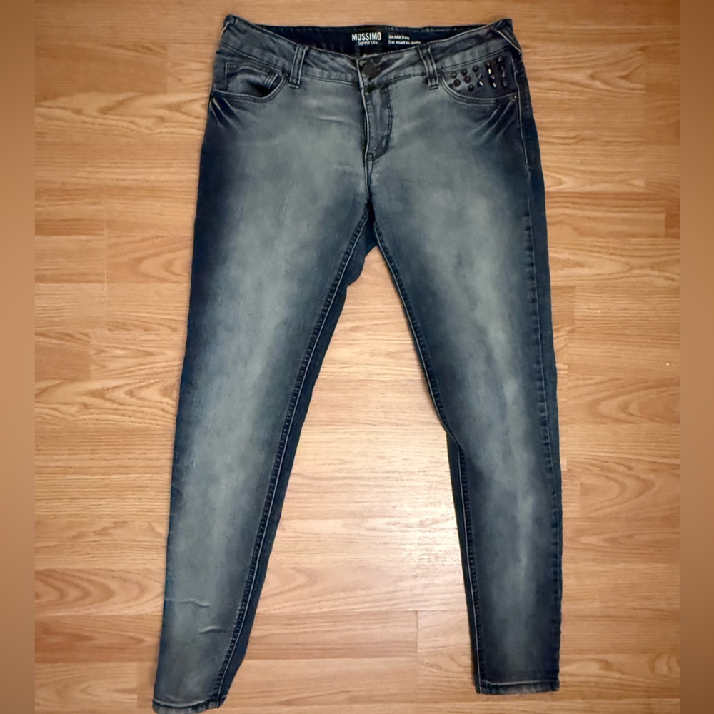 Mossimo Supply Co. Gray Skinny Jeans